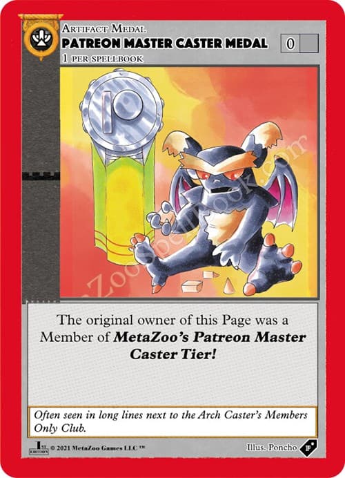 Patreon Master Caster Medal — Medals card