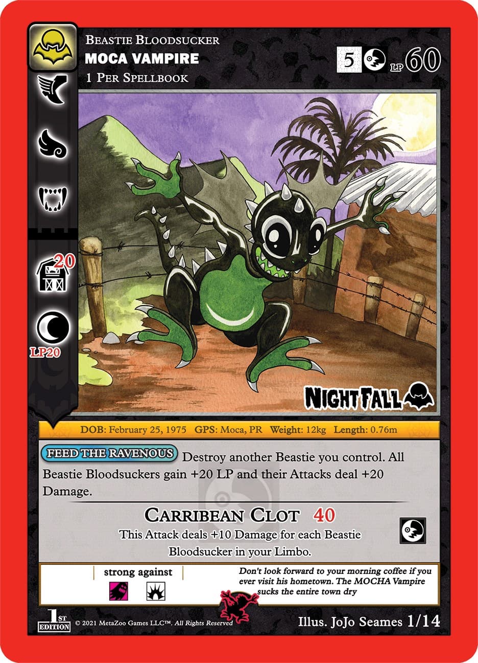 Moca Vampire — Nightfall: First Edition Release Event Deck card