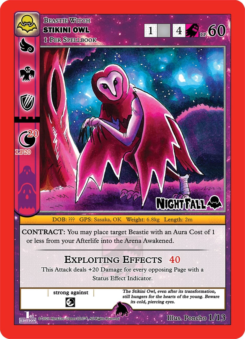 Stikini Owl — Nightfall: First Edition Tribal Theme Decks card