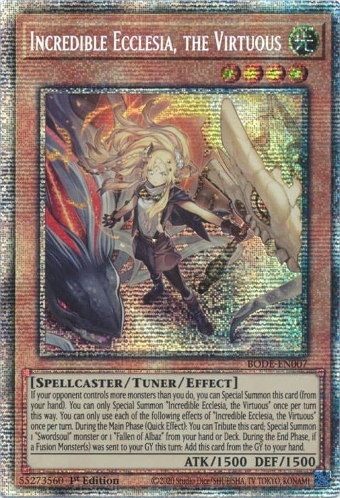 Incredible Ecclesia, the Virtuous (Starlight Rare) — Burst of Destiny card