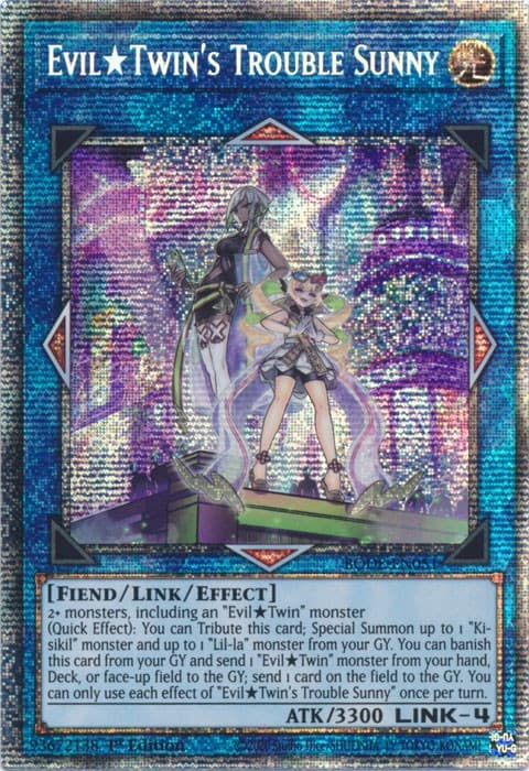 Evil Twin's Trouble Sunny (Starlight Rare) — Burst of Destiny card