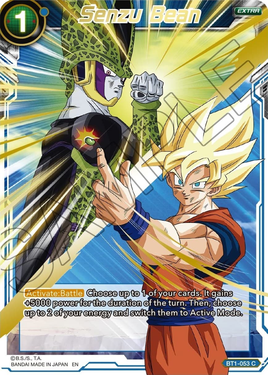 Senzu Bean (Gold Stamped) — Mythic Booster card