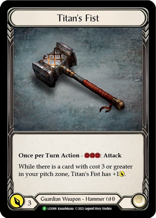 Titan's Fist - LGS066 — Flesh and Blood: Promo Cards card