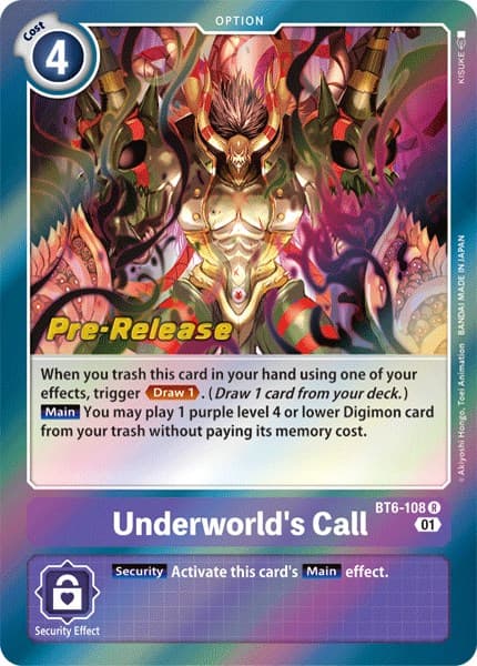 Underworld's Call — Double Diamond Pre-Release Cards card