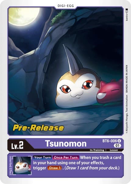 Tsunomon — Double Diamond Pre-Release Cards card