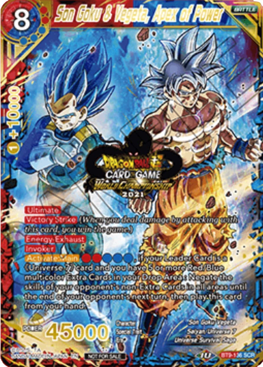 Son Goku & Vegeta, Apex of Power (World Championship 2021) — Tournament Promotion Cards card