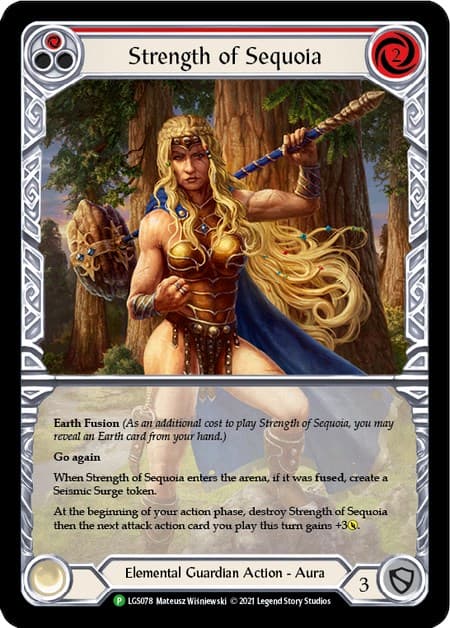 Strength of Sequoia (Red) - LGS078 — Flesh and Blood: Promo Cards card