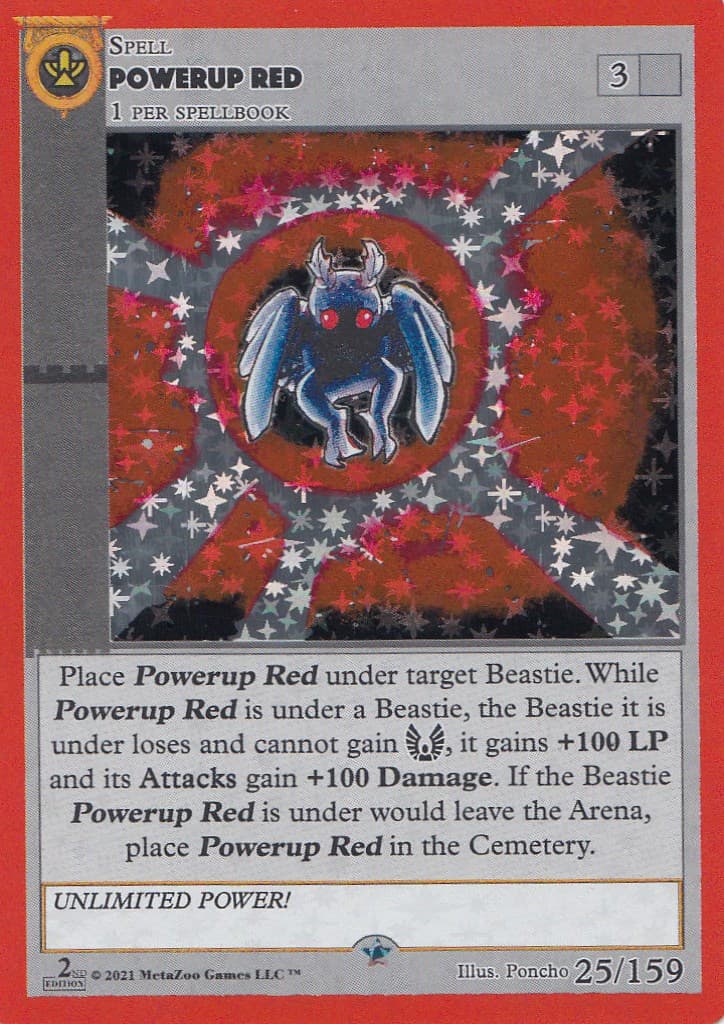 Powerup Red — Cryptid Nation: Second Edition card