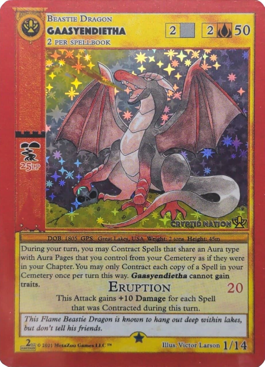 Gaasyendietha — Cryptid Nation: Second Edition Release Event Deck card
