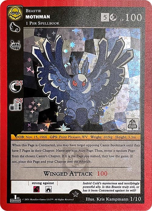 Mothman (Pin Club Cryptid Nation Mystery Collection) — Miscellaneous Promos card