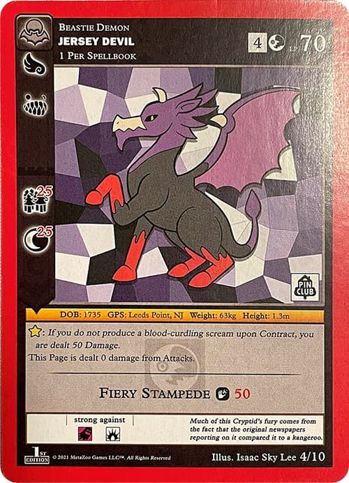 Jersey Devil (Pin Club Cryptid Nation Mystery Collection) — Miscellaneous Promos card