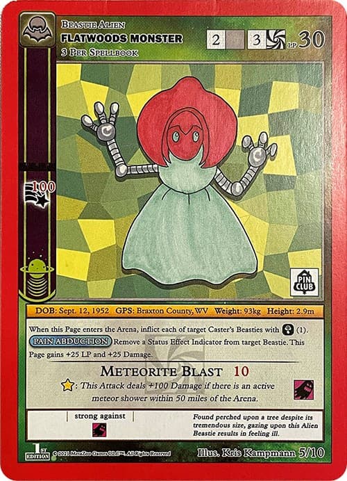 Flatwoods Monster (Pin Club Cryptid Nation Mystery Collection) — Miscellaneous Promos card
