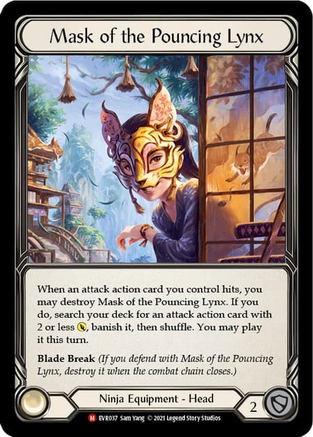 Mask of the Pouncing Lynx — Everfest card