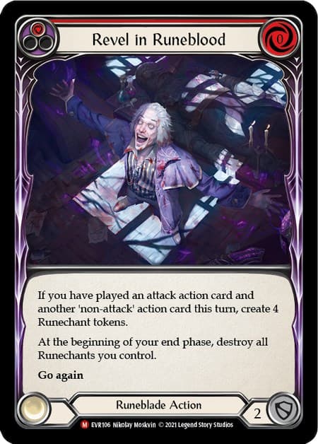 Revel in Runeblood — Everfest card