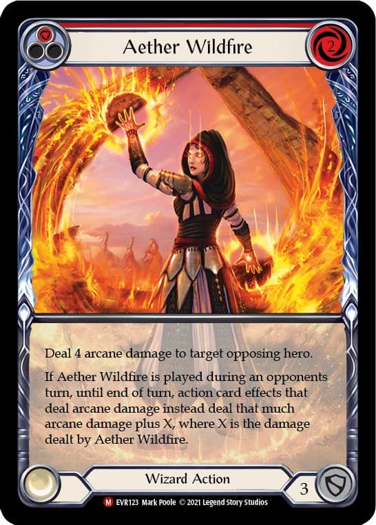 Aether Wildfire (Extended Art) — Everfest card