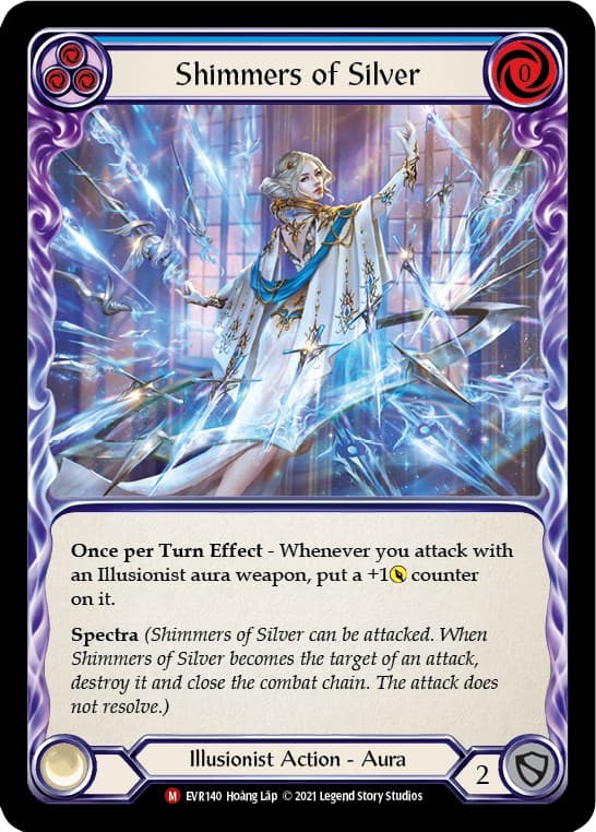 Shimmers of Silver — Everfest card