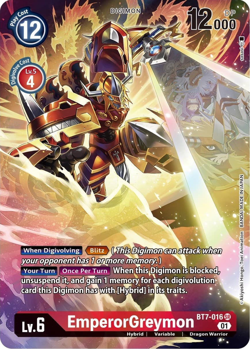 EmperorGreymon (Alternate Art) — Next Adventure card