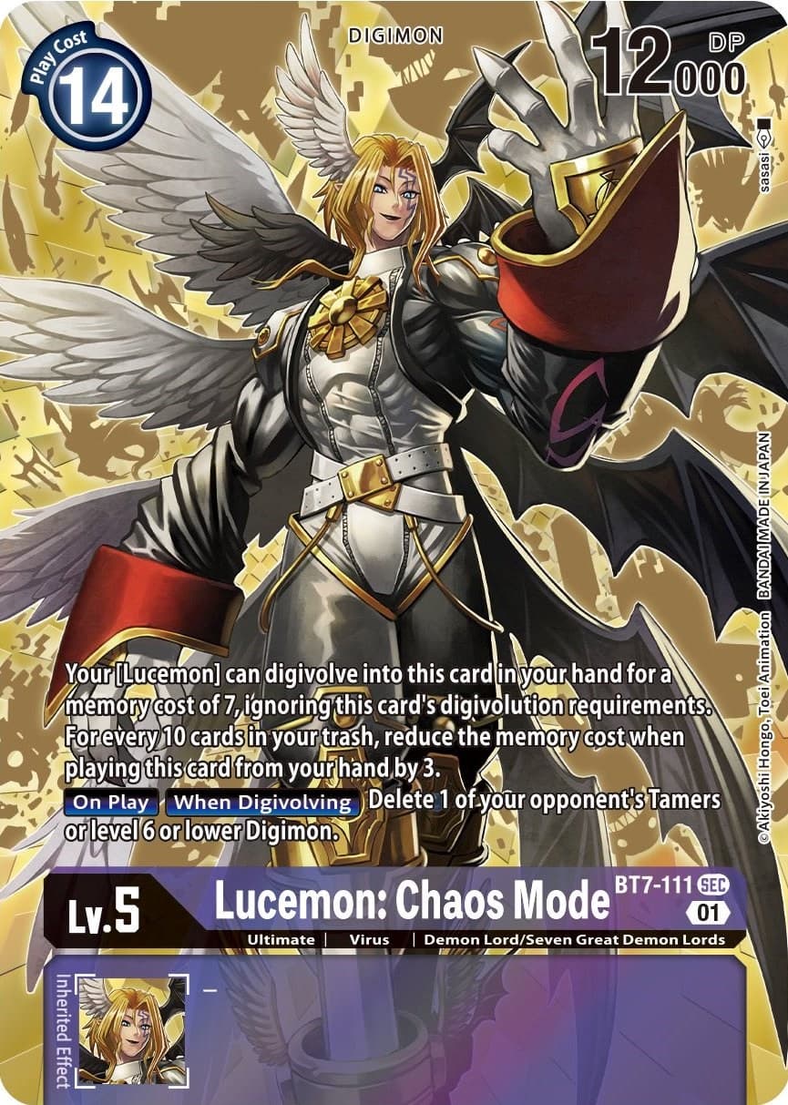 Lucemon: Chaos Mode (Alternate Art) — Next Adventure card