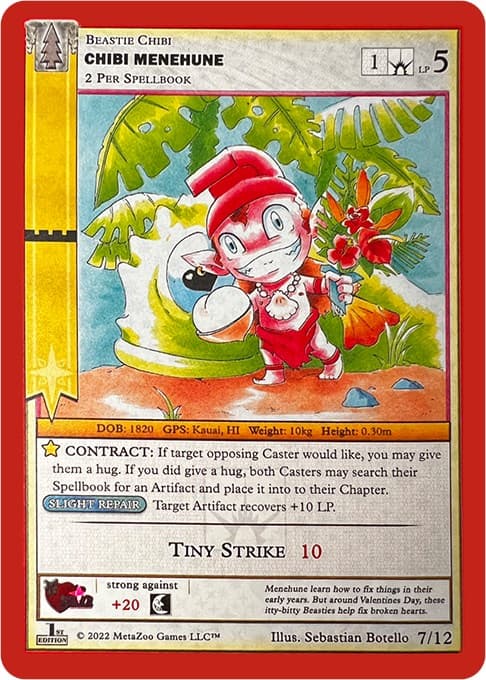 Chibi Menehune — Valentine’s Day Holiday Box 2022 card