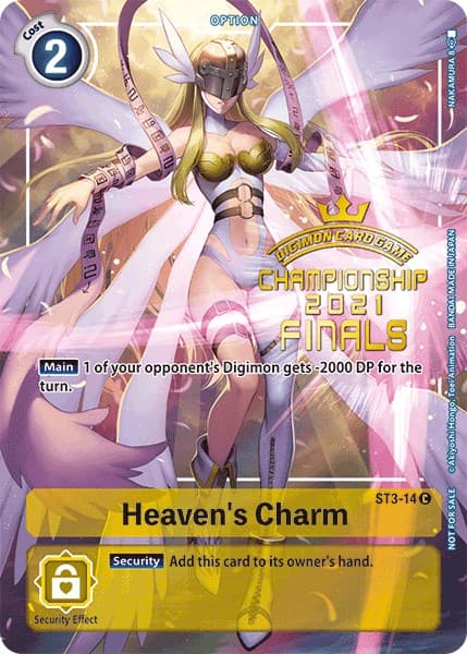 Heaven's Charm (2021 Championship Finals Tamer's Evolution Pack) — Starter Deck 03: Heaven's Yellow card
