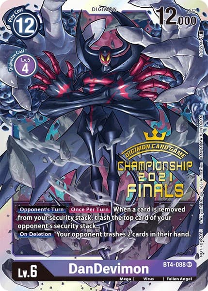 DanDevimon (2021 Championship Finals Event Pack Alt-Art Gold Stamp Set) — Great Legend card