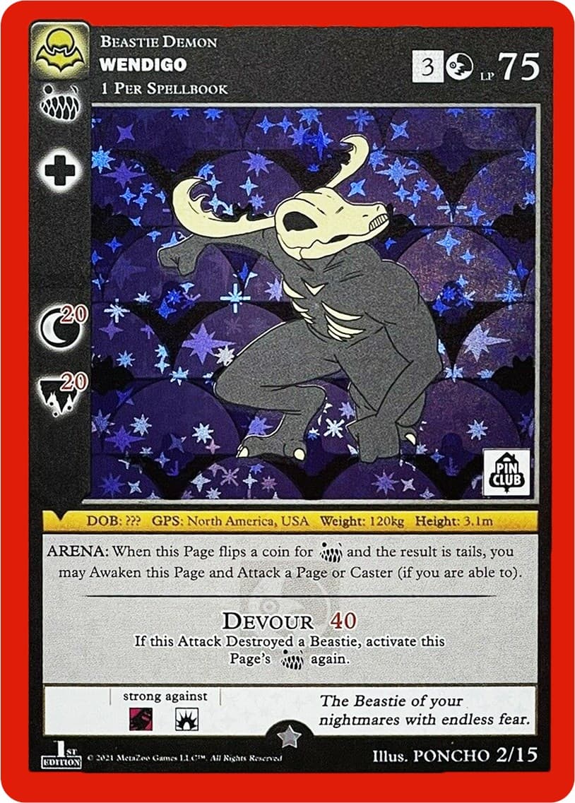 Wendigo (Pin Club Nightfall Mystery Collection 1st Edition) — Miscellaneous Promos card