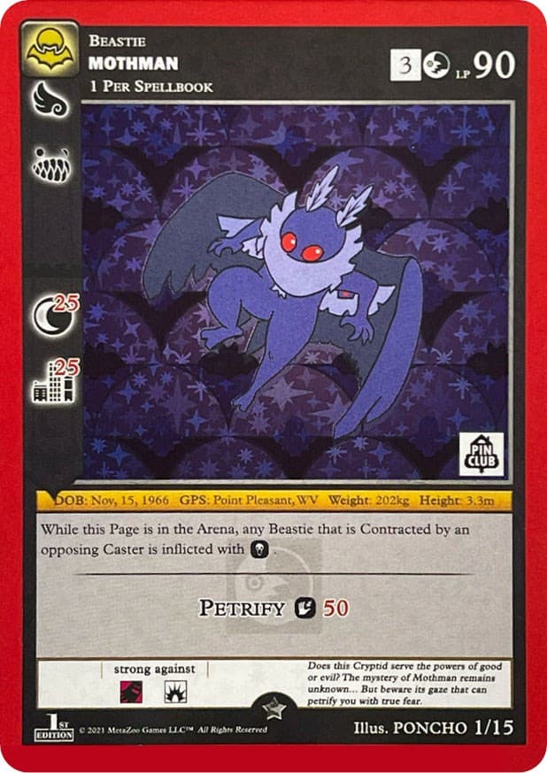 Mothman (Pin Club Nightfall Mystery Collection 1st Edition) — Miscellaneous Promos card