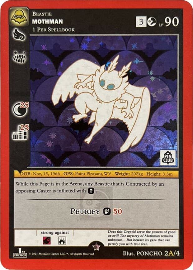 Mothman - 2A (Pin Club Nightfall Mystery Collection 1st Edition) — Miscellaneous Promos card