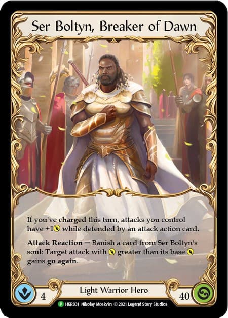 Ser Boltyn, Breaker of Dawn - HER031 — Flesh and Blood: Promo Cards card