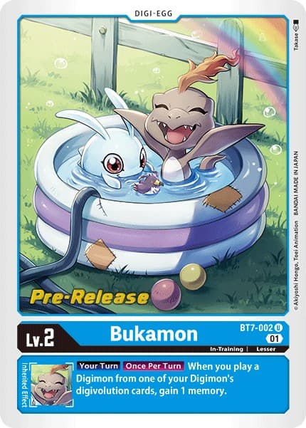 Bukamon — Next Adventure Pre-Release Cards card