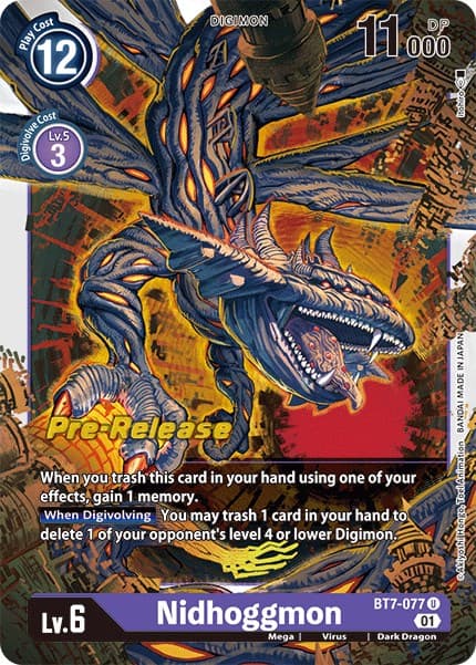 Nidhoggmon — Next Adventure Pre-Release Cards card