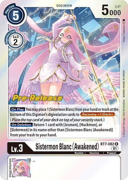 Sistermon Blanc (Awakened) — Next Adventure Pre-Release Cards card