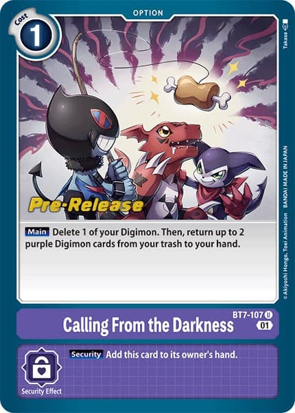 Calling From the Darkness — Next Adventure Pre-Release Cards card