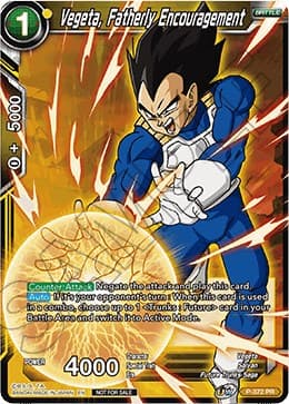 Vegeta, Fatherly Encouragement (Tournament Pack Vol. 7) — Tournament Promotion Cards card