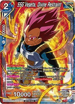 SSG Vegeta, Divine Restraint (Tournament Pack Vol. 7) — Tournament Promotion Cards card