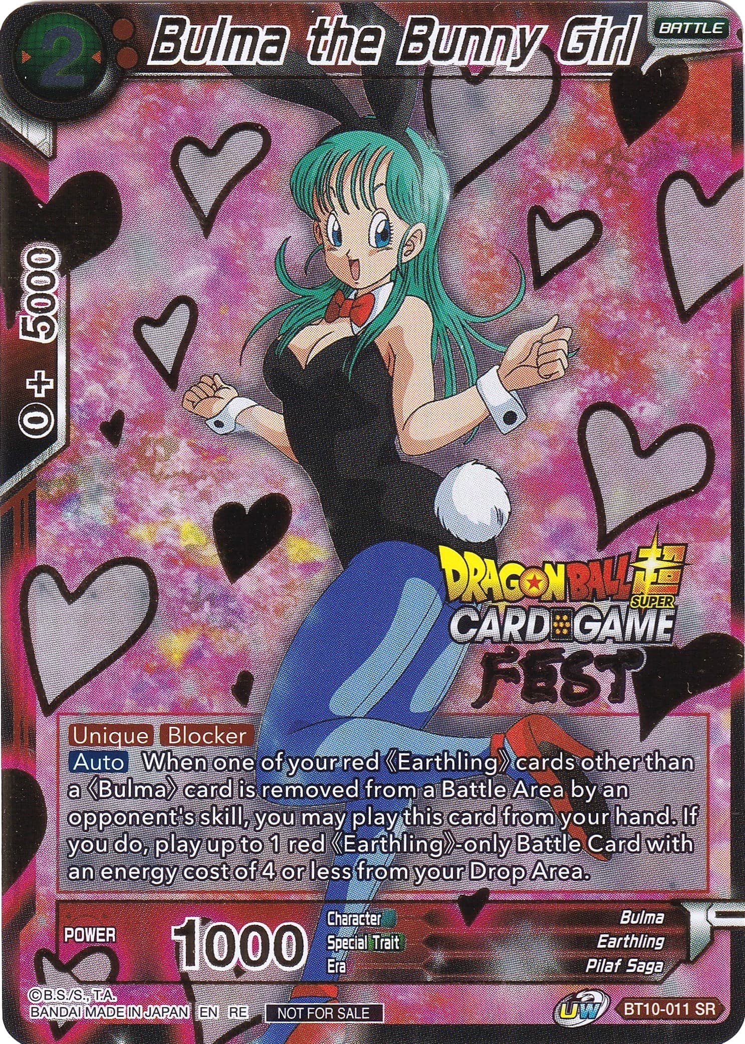 Bulma the Bunny Girl (Card Game Fest 2022) — Tournament Promotion Cards card