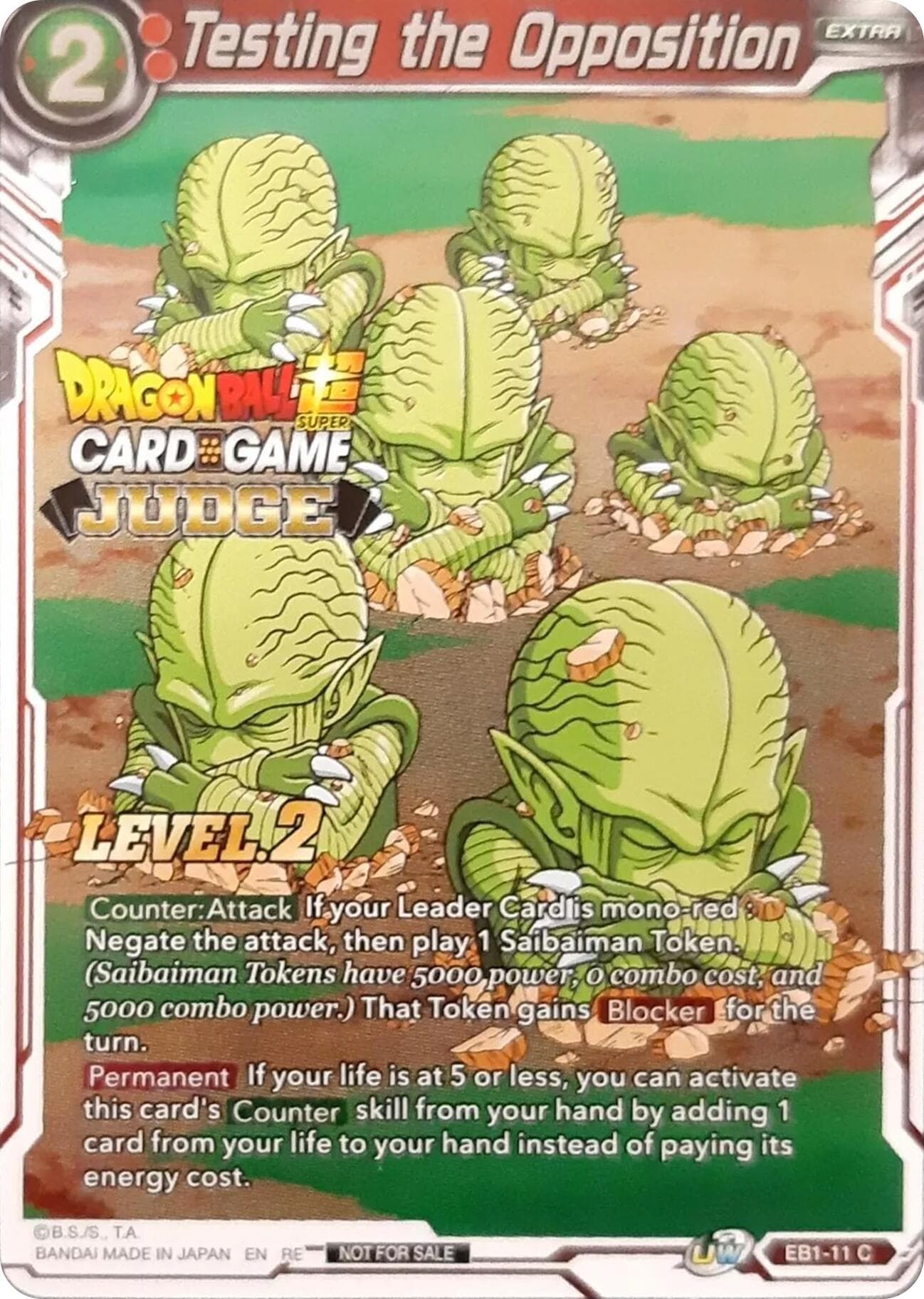 Testing the Opposition (Level 2) (Judge) — Tournament Promotion Cards card