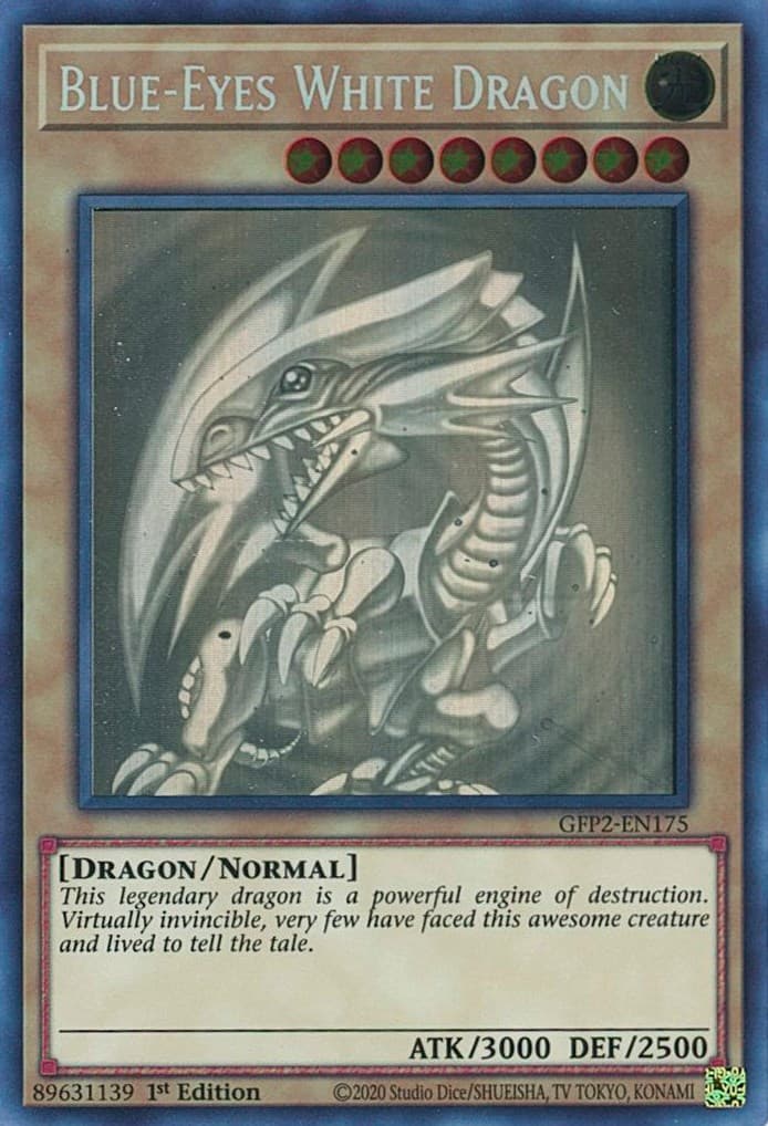 Blue-Eyes White Dragon (Ghost Rare) — Ghosts From the Past: The 2nd Haunting card