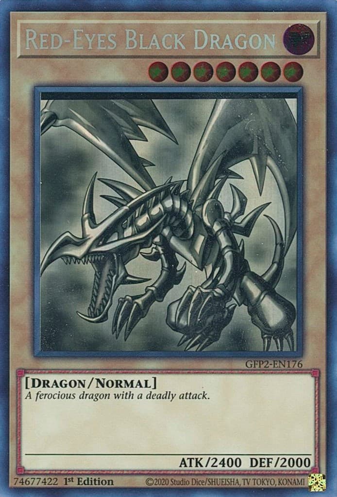 Red-Eyes Black Dragon (Ghost Rare) — Ghosts From the Past: The 2nd Haunting card