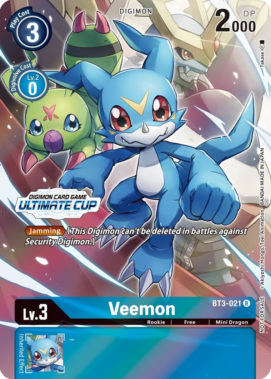 Veemon - BT3-021 (Ultimate Cup 2022) — Release Special Booster 1.0 card