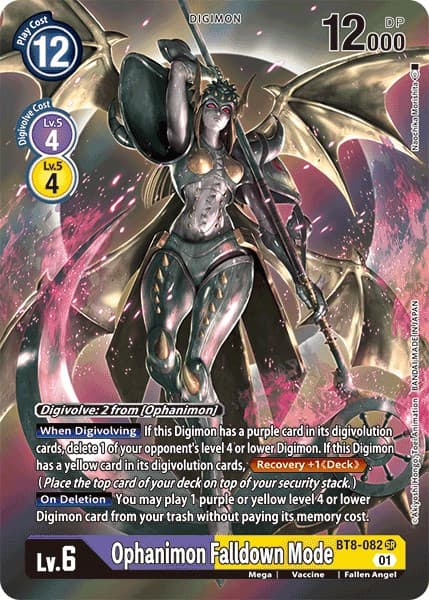 Ophanimon Falldown Mode (Alternate Art) — New Awakening card