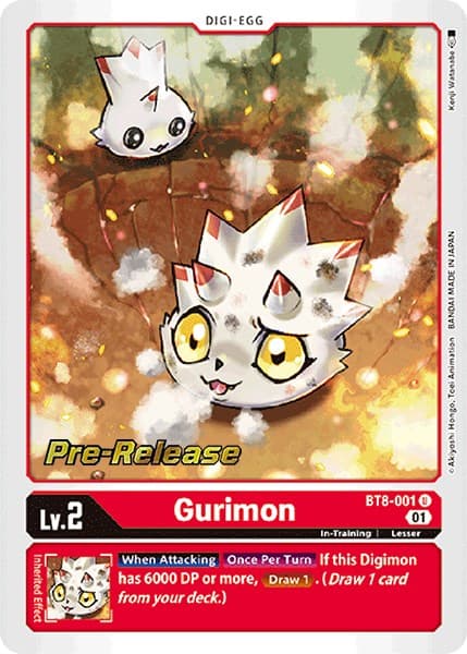 Gurimon — New Awakening Pre-Release Cards card