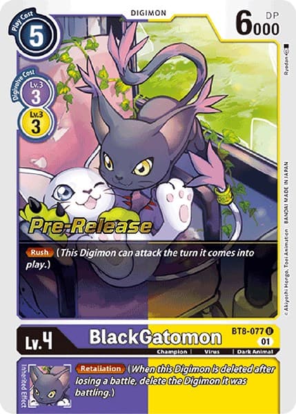 BlackGatomon — New Awakening Pre-Release Cards card
