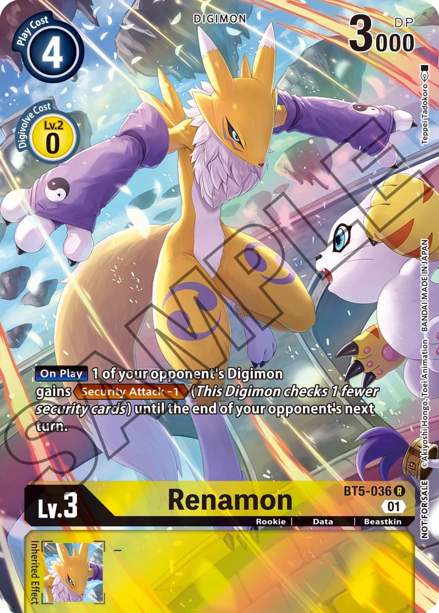 Renamon (Tamer's Card Set 1) — Battle of Omni card
