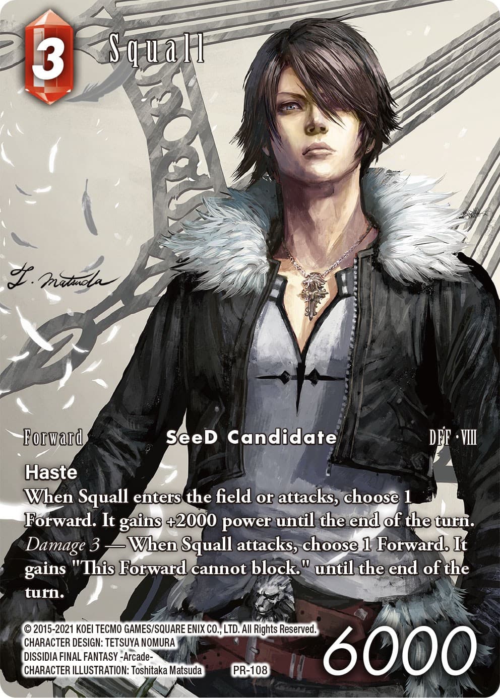 Squall - PR-108 (Full Art) — Deck Exclusive Cards card