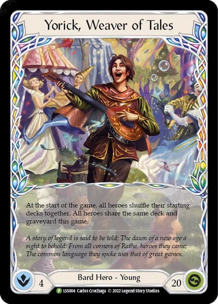 Yorick, Weaver of Tales - LSS004 — Flesh and Blood: Promo Cards card