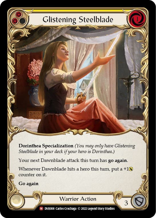 Glistening Steelblade — Classic Battles: Rhinar vs Dorinthea card