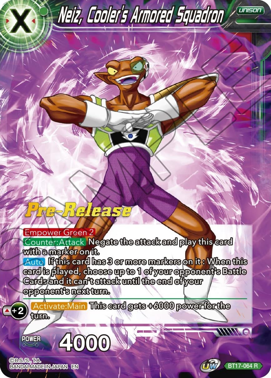 Neiz, Cooler's Armored Squadron — Ultimate Squad Pre-Release Cards card