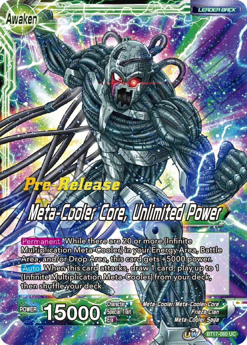 Meta-Cooler // Meta-Cooler Core, Unlimited Power — Ultimate Squad Pre-Release Cards card