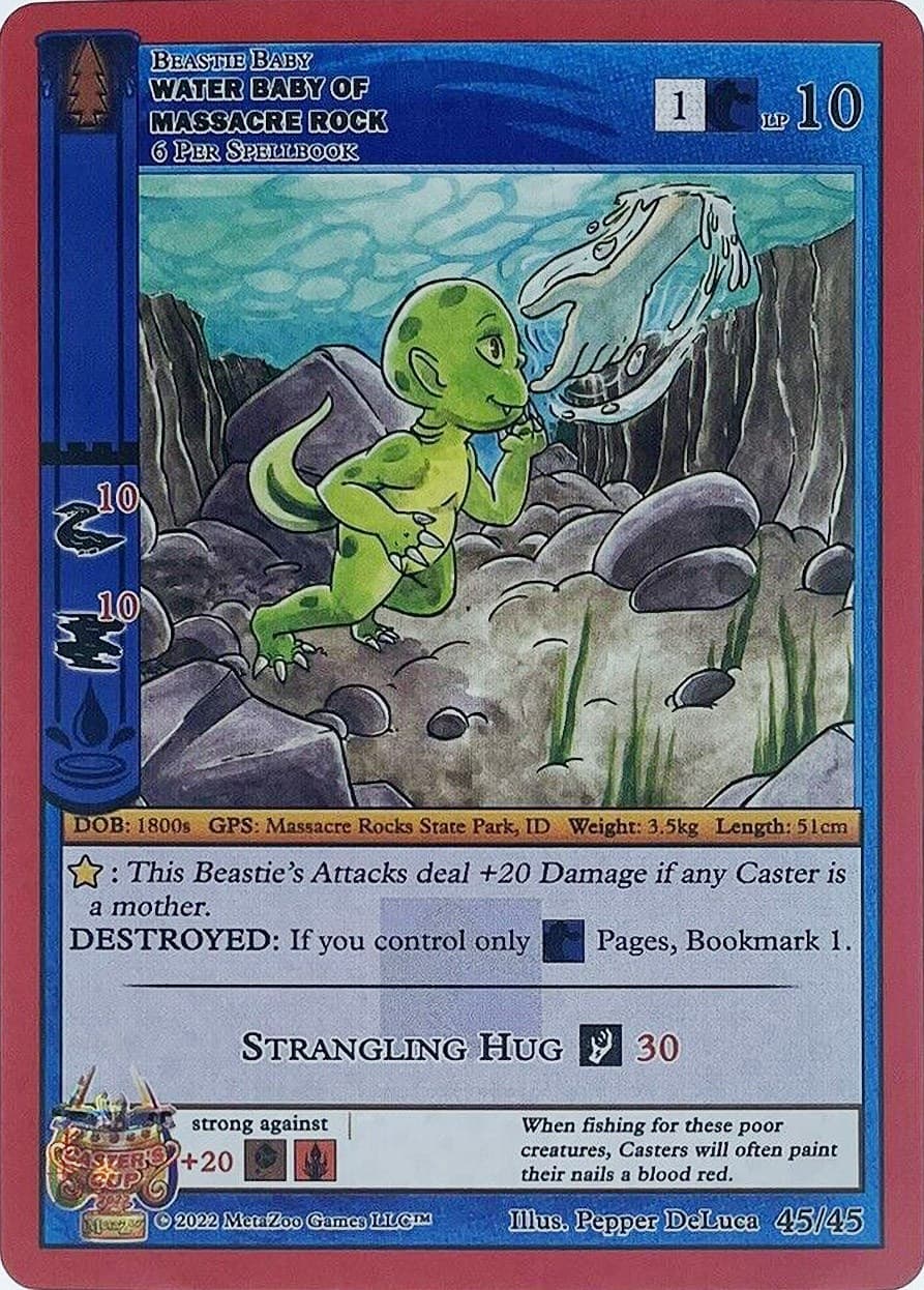 Water Baby Of Massacre Rock — Caster's Cup Promo Cards card